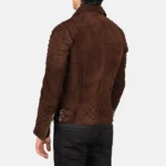 Armand Mocha Suede Biker Jacket