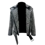 Spike & Stud Jackets Black Motorcycle Studded Leather Jacket