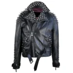 Gregory Black Leather Studded Jacket
