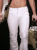 Leather All Coller Jeans