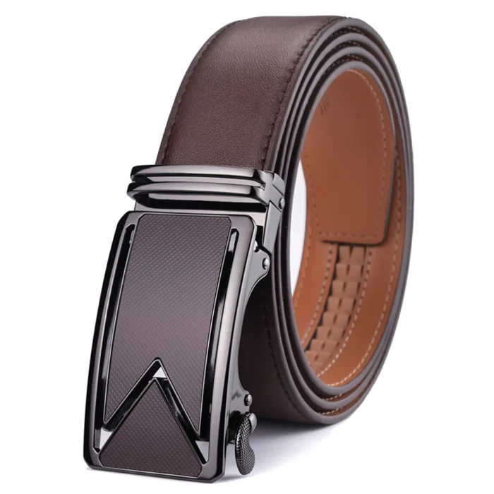 Luxury Leather Belt Brown