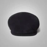 New Men Black Driver Goat Leather Cap