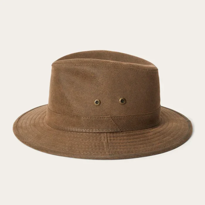 New Men Brown Handmade Genuine Sheepskin Leather Cap