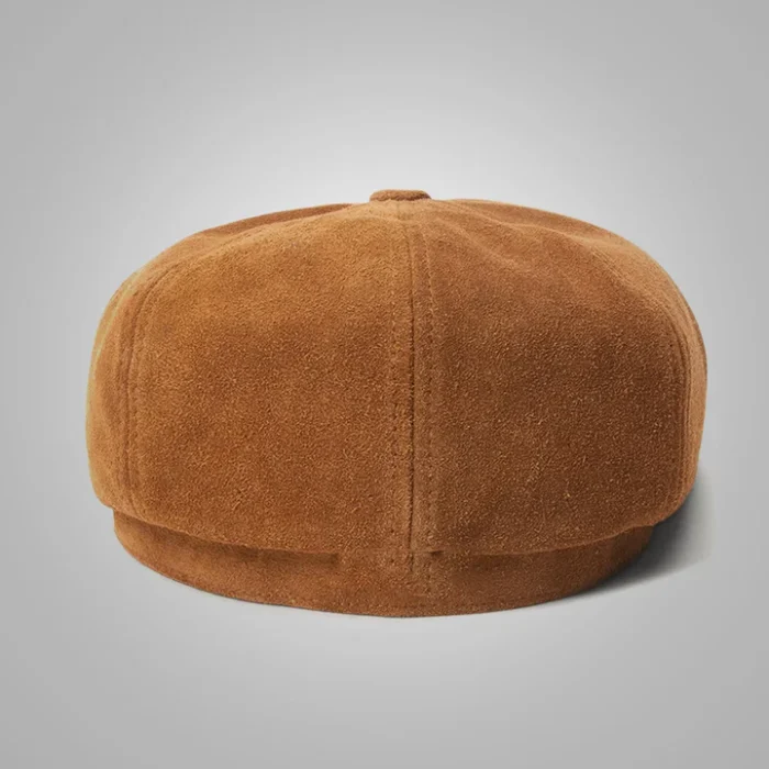 New Men Handmade Genuine Leather Cap