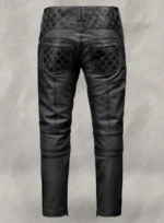 Outlaw Burnt Charcoal Leather Pants