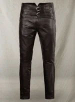 Soft Dark Jim Morrison Leather Pants