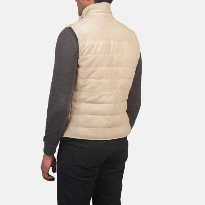Tony Off-White Suede Vest