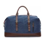 Vintage Duffle Blue Bag
