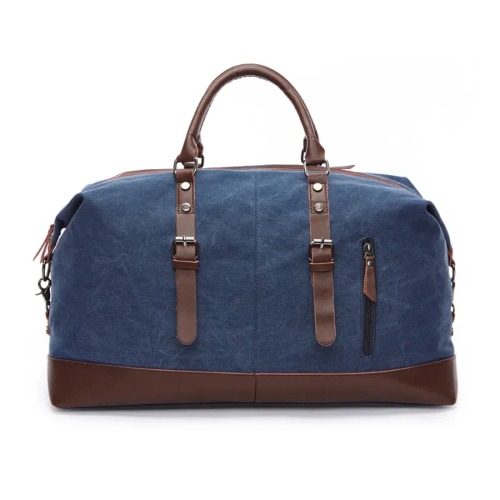 Vintage Duffle Blue Bag